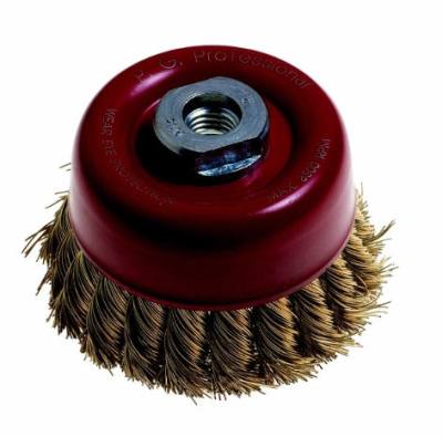 WIRE CUP BRUSH KNOTTED 85MM14 — image 1