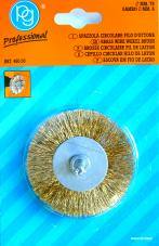 75MM BRASS WIRE WHEEL BRUSH — image 1