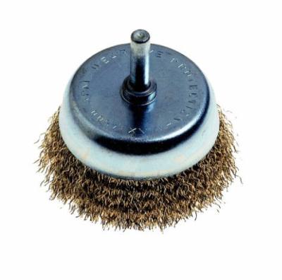 50 X 6MM BRASS WIRE CUP BRUSH — image 1