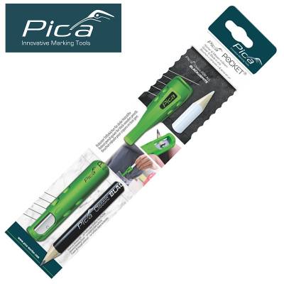 PICA POCKET C/W 1 FOR ALL BLACK AND WHITE MARKING PENCIL IN BLISTER — image 1