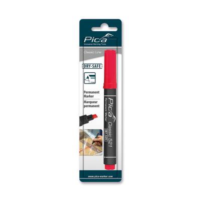 PERMANENT MARKER 2-6MM CHISEL TIP RED BLISTER — image 1