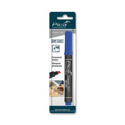 PERMANENT MARKER 2-6MM CHISEL TIP BLUE BLISTER — image 1