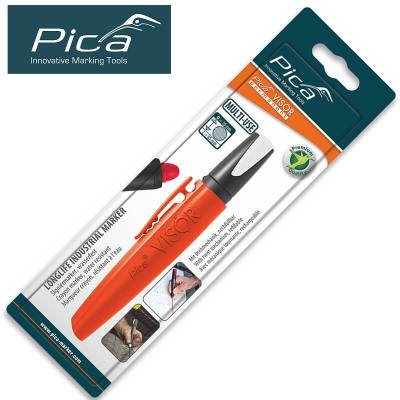 PICA VISOR PERMANENT MARKER 10MM TIP WHITE IN BLISTER — image 1