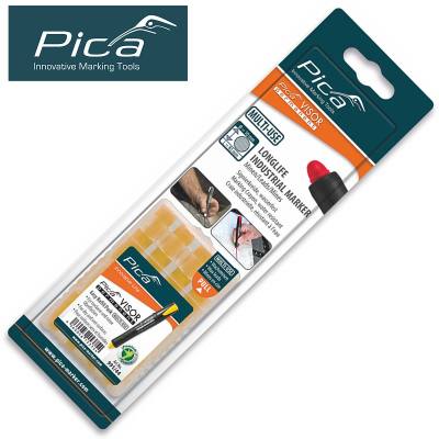 PICA VISOR PERMANENT MARKER REFILLS YELLOW 4PC IN BLISTER — image 1