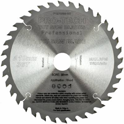 SAW BLADE TCT 210X2.4X30X36T WOOD PROF. PRO-TECH FES. TS75 — image 1