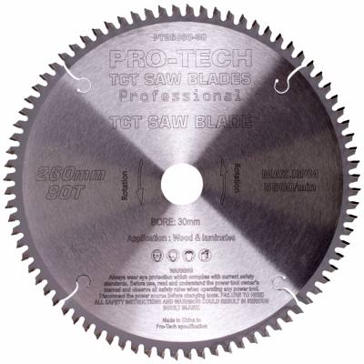 SAW BLADE TCT 260X2.5X30X80T WOOD PROF. PRO-TECH FES. KAPEX — image 1