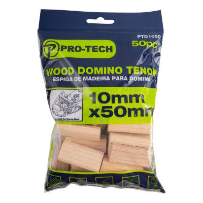 DOMINO TENON 10X50MM 50PC PACK BEECH WOOD — image 1