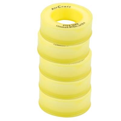 PTFE TAPE 12MMX0.075MMX10M X 5 ROLLS PACK — image 1