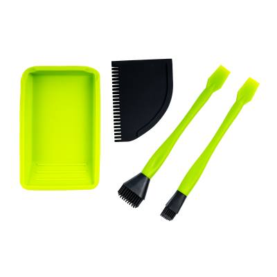 GLUE SET SILICONE 4PC TRAY SCRAPER AND 2PC BRUSH — image 1