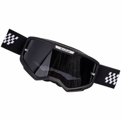 TORK CRAFT MX RACE GOGGLES BLACK & WHITE JUNIOR — image 1