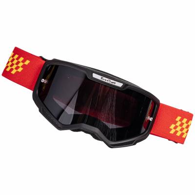 TORK CRAFT MX RACE GOGGLES RED & YELLOW JUNIOR — image 1