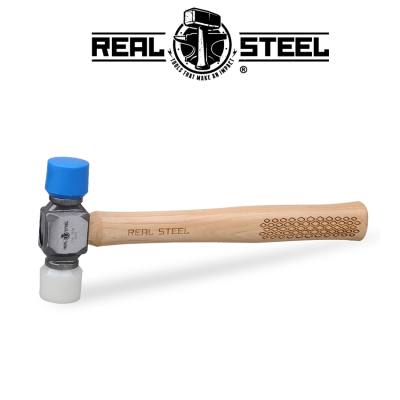 HAMMER MALLET PLASTIC D/HEAD 350G 12OZ HICK. WOOD HANDLE — image 1