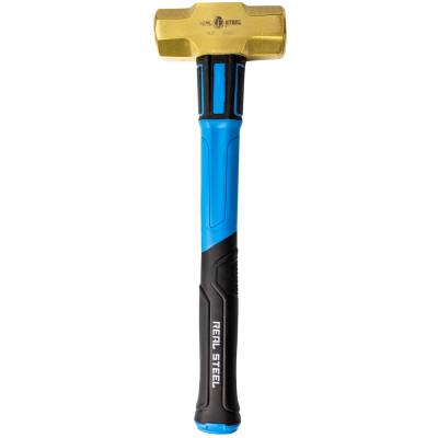 BRASS HAMMER 4LB SLEDGE FIBRE GLASS HANDLE — image 1