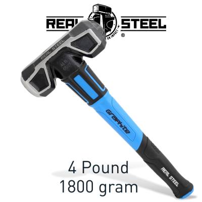 HAMMER SLEDGE/CROSS STRIKE 1.8KG 4LB GRAPH. HANDLE REAL STEEL — image 1