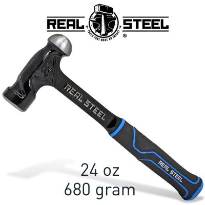 HAMMER BALL PEIN 700G 24OZ ULTRA STEEL HANDLE REAL STEEL — image 1