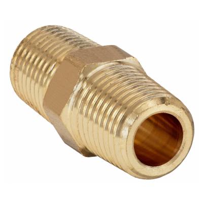 NIPPLE BRASS 3/8X3/8 M/M — image 1