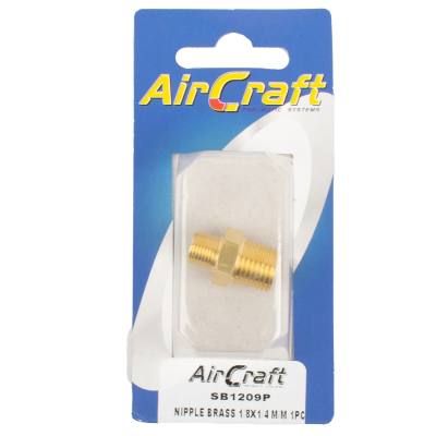NIPPLE BRASS 1/8X1/4 M/M 1PC PACK — image 1