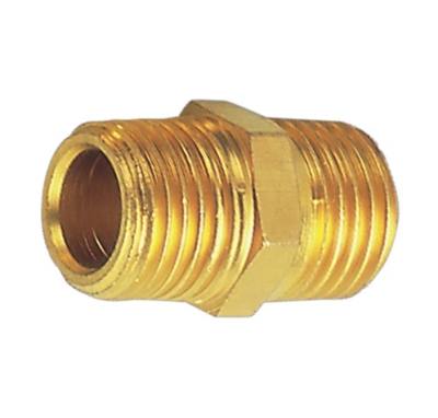 NIPPLE BRASS 3/4X3/4 M/M — image 1