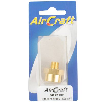 REDUCER BRASS 1/8X3/8 M/F 1PC PACK — image 1