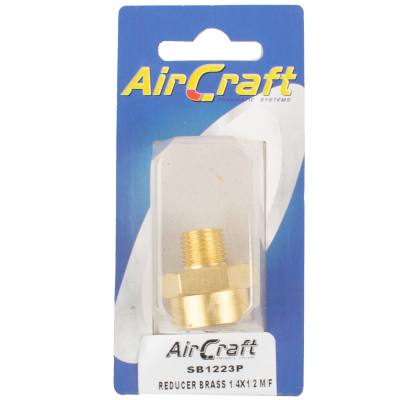 REDUCER BRASS 1/4X1/2 M/F 1PC PACK — image 1