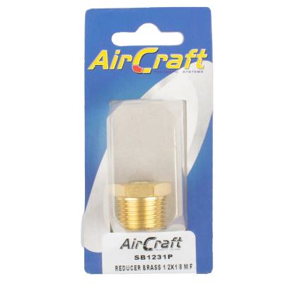 REDUCER BRASS 1/2X1/8 M/F CONICAL 1PC PACK — image 1