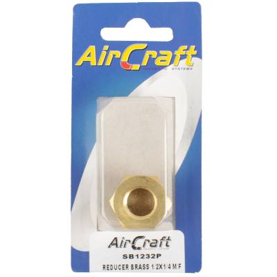 REDUCER BRASS 1/2X1/4 M/F CONICAL 1PC PACK — image 1