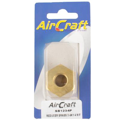 REDUCER BRASS 3/4X1/4 M/F CONICAL 1PC PACK — image 1