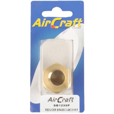 REDUCER BRASS 3/4X3/8 M/F CONICAL 1PC PACK — image 1
