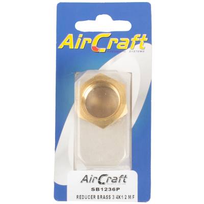 REDUCER BRASS 3/4X1/2 M/F CONICAL 1PC PACK — image 1