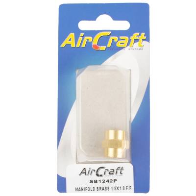 MANIFOLD BRASS 1/8X1/8 F/F 1PC PACK — image 1