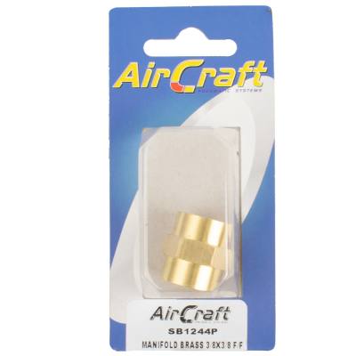 MANIFOLD BRASS 3/8X3/8 F/F 1PC PACK — image 1