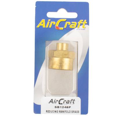 REDUCING MANIFOLD BRASS 1/8X1/2 F/F 1PC PACK — image 1