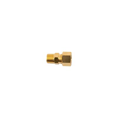 BRASS CONICAL STR. 1/4'TUBE X 1/8' M — image 1