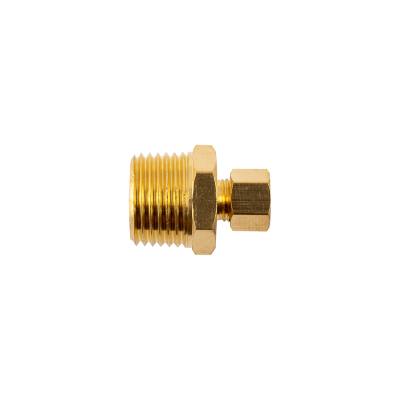 BRASS CONICAL STR. 1/4' TUBE X 1/2' M — image 1