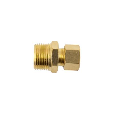 BRASS CONICAL STR. 5/16' TUBE X 3/8' M — image 1