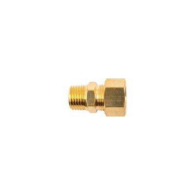 BRASS CONICAL STR. 3/8' TUBE X 1/4' M — image 1
