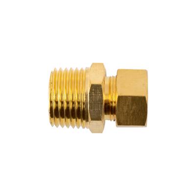 BRASS CONICAL STR. 1/2' TUBE X 1/2' M — image 1
