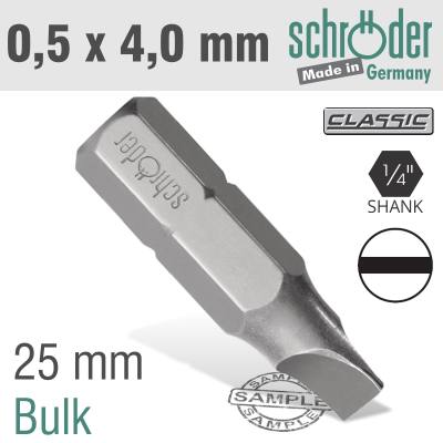 SLOTTED BIT 0.5X4.0 25MM BULK — image 1