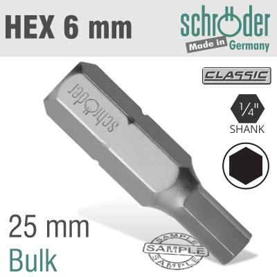 HEX/ALLEN 6MM INSERT BIT BULK — image 1