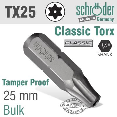 TORX TAMPER RESIST T25H X 25MM — image 1