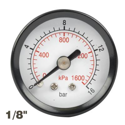 PRESS. GAUGE 40MM 1/8' REAR FIT 0-16BAR 0-1600KPA — image 1
