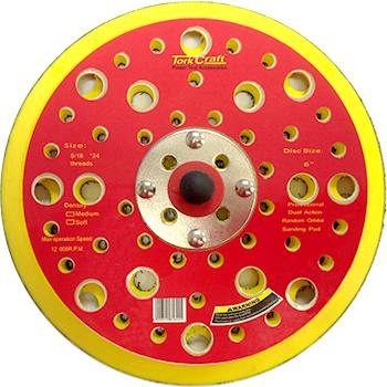 DA SANDER PAD 52 HOLES 5 16 - 24UNF 150MM 6' — image 1