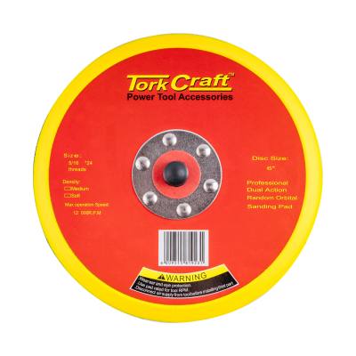 DA SANDER PAD HOOK AND LOOP 5 16 - 24UNF MED SOFT NO HOLES 150MM 6' — image 1