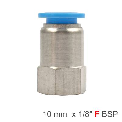 PU HOSE FITTING STRAIGHT STUD 10MM-1/8 F — image 1