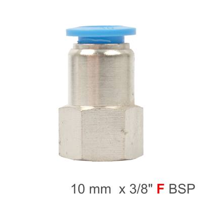 PU HOSE FITTING STRAIGHT STUD 10MM-3/8 F — image 1