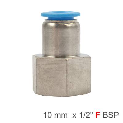 PU HOSE FITTING STRAIGHT STUD 10MM-1/2 F — image 1
