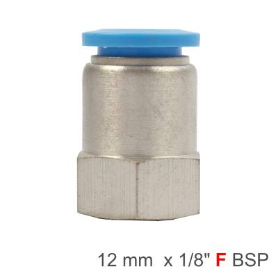 PU HOSE FITTING STRAIGHT STUD 12MM-1/8 F — image 1