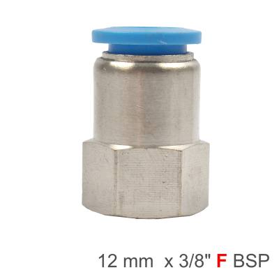 PU HOSE FITTING STRAIGHT STUD 12MM-3/8 F — image 1