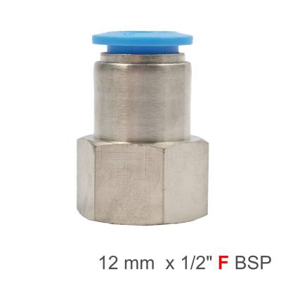 PU HOSE FITTING STRAIGHT STUD 12MM-1/2 F — image 1
