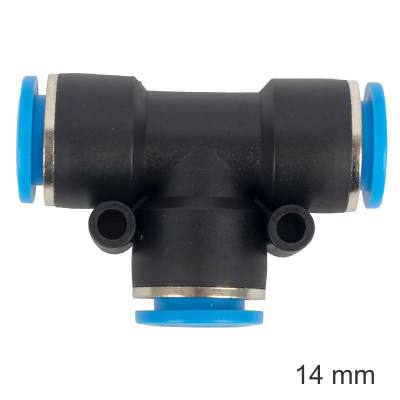 PU HOSE FITTING TEE 14MM — image 1